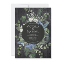 Rustiek Donker Hout Bloemen & dennenbos Bruiloft