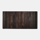 Rustiek donker hout Elegant Bureaumat (Voorkant)