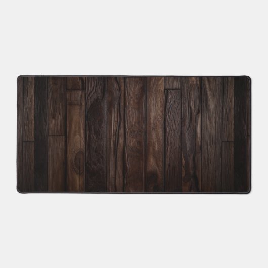 Rustiek donker hout Elegant Bureaumat (Voorkant)