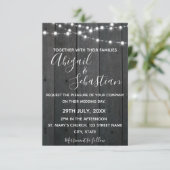 Rustiek donker hout, met strijklichten. kaart (Staand voorkant)