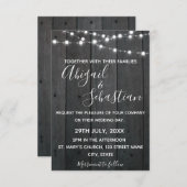 Rustiek donker hout, met strijklichten. kaart (Voorkant / Achterkant)