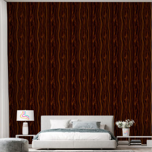 Rustiek donker houten patroon behang