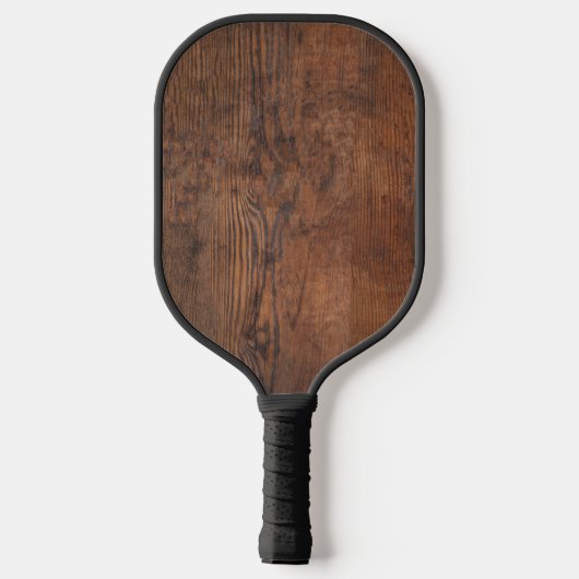 Rustiek donker walnoot hout pickleball paddle (Achterkant)