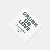 Rustiek Drink op Love Wedding Napkins Servet (Hoek)