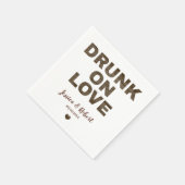 Rustiek Drink op Love Wedding Napkins Servet (Hoek)