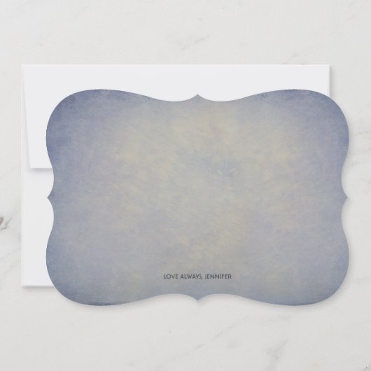 Rustiek Dusty Blue, jij wordt mijn bruidsmeisje Kaart (Achterkant)