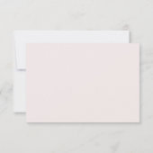 Rustiek Dusty Roos Blush Bloemen Bruiloft Alles Ev RSVP Kaartje (Achterkant)