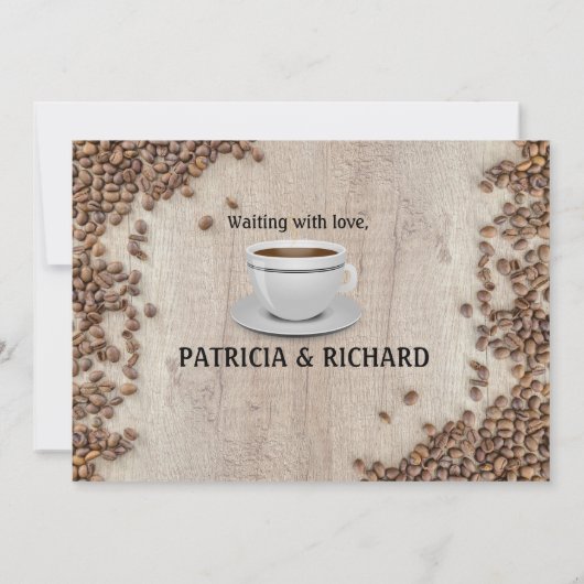 Rustiek Een Baby Meisje Brouwt Zwangerschap Aankondiging (Achterkant)