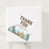 Rustiek een beetje camper Baby shower gunsten Bedankjes Labels (In situ)