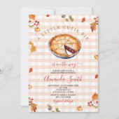 Rustiek Een Little Cutie Pie Herfst Gingham Baby s Kaart (Voorkant)