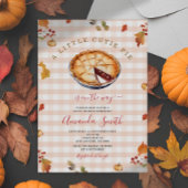 Rustiek Een Little Cutie Pie Herfst Gingham Baby s Kaart