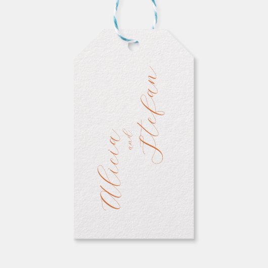 Rustiek Eenvoudig Blauw Geel Poppies Waterverf Cadeaulabel (Achterkant)