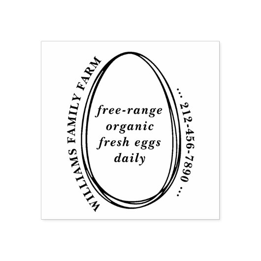 Rustiek Eenvoudig Ei Karton Boerderij Aangepaste t Rubberstempel (Afrduk)