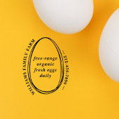 Rustiek Eenvoudig Ei Karton Boerderij Aangepaste t Rubberstempel