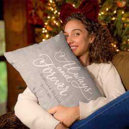 Rustiek Eenvoudig Modern Altijd en voor altijd Ges Kussen