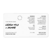 Rustiek Eenvoudig Zwart Wit 2OZ Druppelflesetiket Etiket (Voorkant)