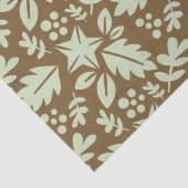 Rustiek Eiken & Esdblad Patroon Tissuepapier (Detail)