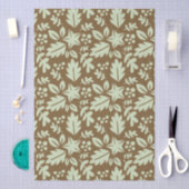Rustiek Eiken & Esdblad Patroon Tissuepapier (Craft)