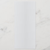 Rustiek Elegant 3D Bloemen Trouwmenu Menu (Achterkant)