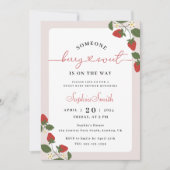 Rustiek Elegant Berry Sweet Baby shower Kaart (Voorkant)