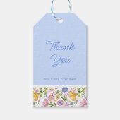 Rustiek Elegant Bloemen Zakelijk Dank u Cadeaulabel (Voorkant)