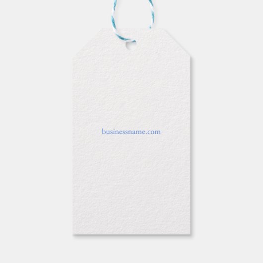 Rustiek Elegant Bloemen Zakelijk Dank u Cadeaulabel (Achterkant)