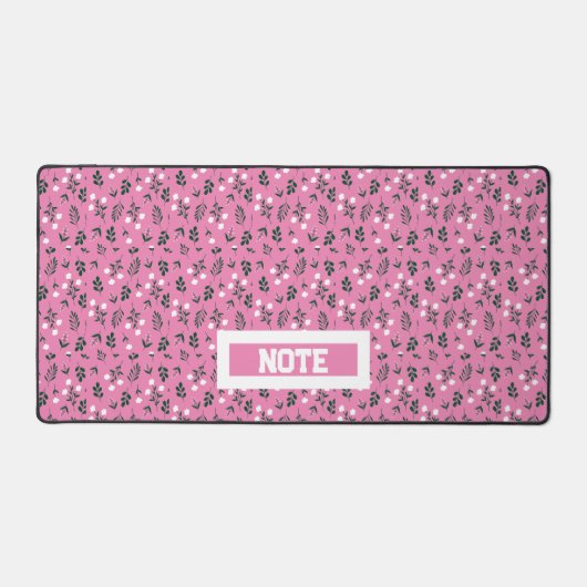 Rustiek Elegant Bloemenpatroon Bureaumat (Voorkant)