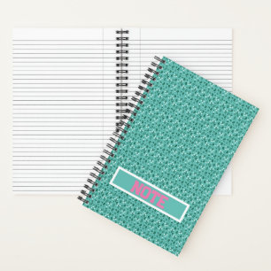 Rustiek Elegant Bloemenpatroon Notitieboek