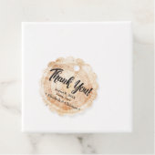 Rustiek Elegant Bruiloft Hout Besnoeiing Dank u Bedankjes Labels (In situ)
