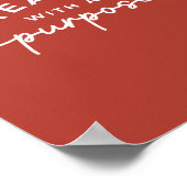 Rustiek Elegant Christelijk Quote Poster (Hoek)