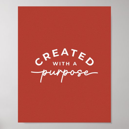 Rustiek Elegant Christelijk Quote Poster (Voorkant)