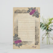 Rustiek Elegant Eenvoudig Voor Haar Briefpapier (Staand voorkant)