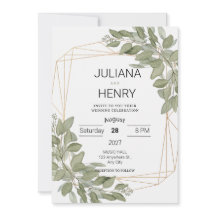 Rustiek Elegant Groen Waterverf Eucalyptus