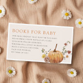 Rustiek Elegant Herfst Baby shower Boek Aanvraag Informatiekaartje