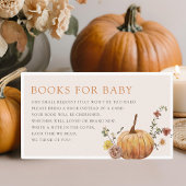 Rustiek Elegant Herfst Baby shower Boek Aanvraag Informatiekaartje