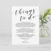 Rustiek Elegant Huwelijk Welkom en Reisschema Kaar Programmakaart (Staand voorkant)