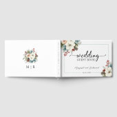 Rustiek Elegant Kerst Winter Wedding Guest Book Gastenboek (Volledig)