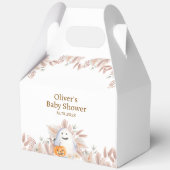 Rustiek Elegant Little Boo Boho Ghost Baby shower Bedankdoosjes (Achterkant)