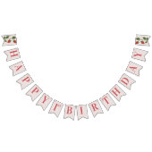 Rustiek Elegant Meisje Berry Eerste Verjaardag Par Vlaggetjes (Alle)