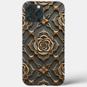 Rustiek Elegant Metallic Roos Case-Mate iPhone Case (Achterkant)