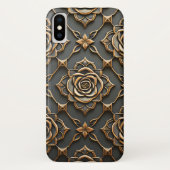 Rustiek Elegant Metallic Roos Case-Mate iPhone Case (Achterkant)