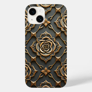 Rustiek Elegant Metallic Roos Case-Mate iPhone 14 Hoesje