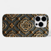 Rustiek Elegant Metallic Roos Case-Mate iPhone Case (Achterkant (horizontaal))