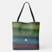 Rustiek Elegant Multicolor Blauwgroen Tote Bag (Achterkant)