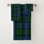 Rustiek Elegant Plaid Blauw en Groen Rustiek Tarta Bad Handdoek (Insitu)
