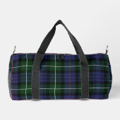 Rustiek Elegant Plaid Paarse en Groene Tartan Plunjezak (Achterkant)