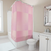 Rustiek Elegant Roze Blauwgroen Douchegordijn (In situ)