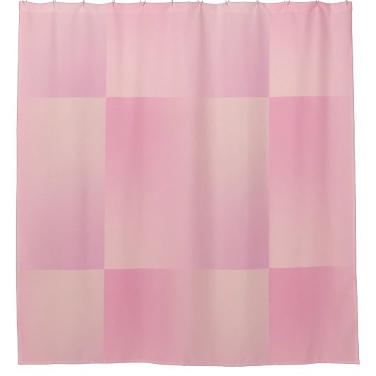 Rustiek Elegant Roze Blauwgroen Douchegordijn (Voorkant)