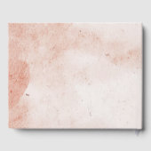 Rustiek Elegant Roze Custom Foto bruiloft Gastenboek (Achterkant)