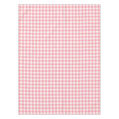 Rustiek Elegant Roze Gingham Plaid Tafelkleed (Voorkant)